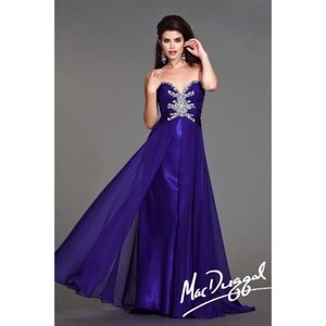 Indigo Mac Duggal Formal Prom Dress- worn once